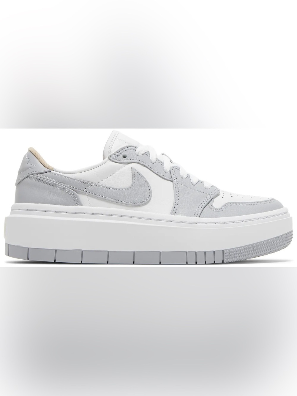 Womens Air Jordan 1 Elevate Low Sneakers - Wolf Grey (Size 8.5)
